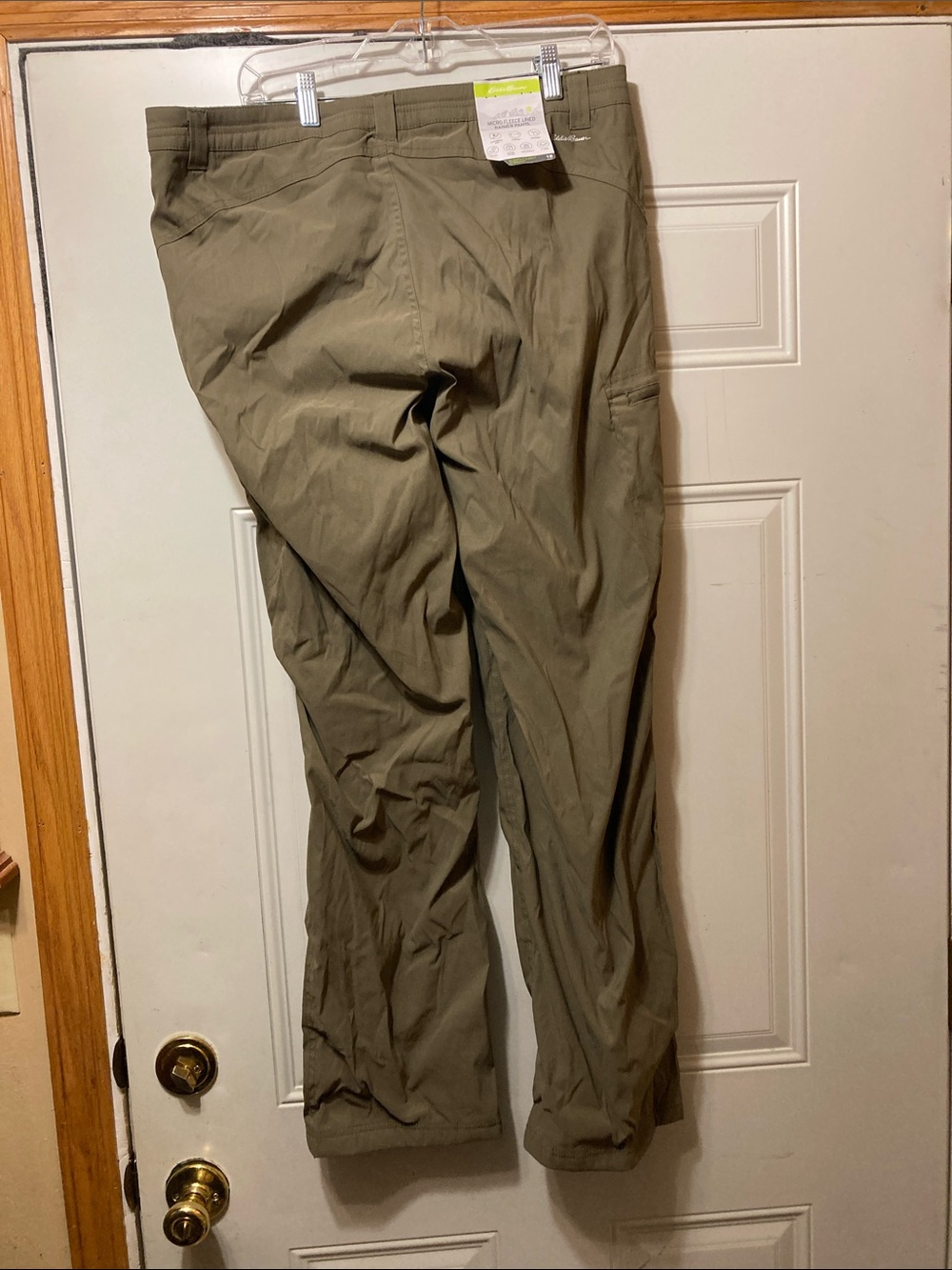 Eddie Bauer Khaki Green Outdoor Chinos 12 NWT